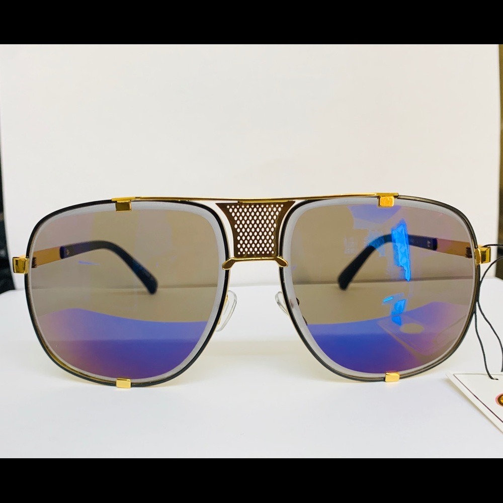 Designer Oversized Square Aviators Sunglasses